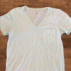 Mint Madewell pocket tee
